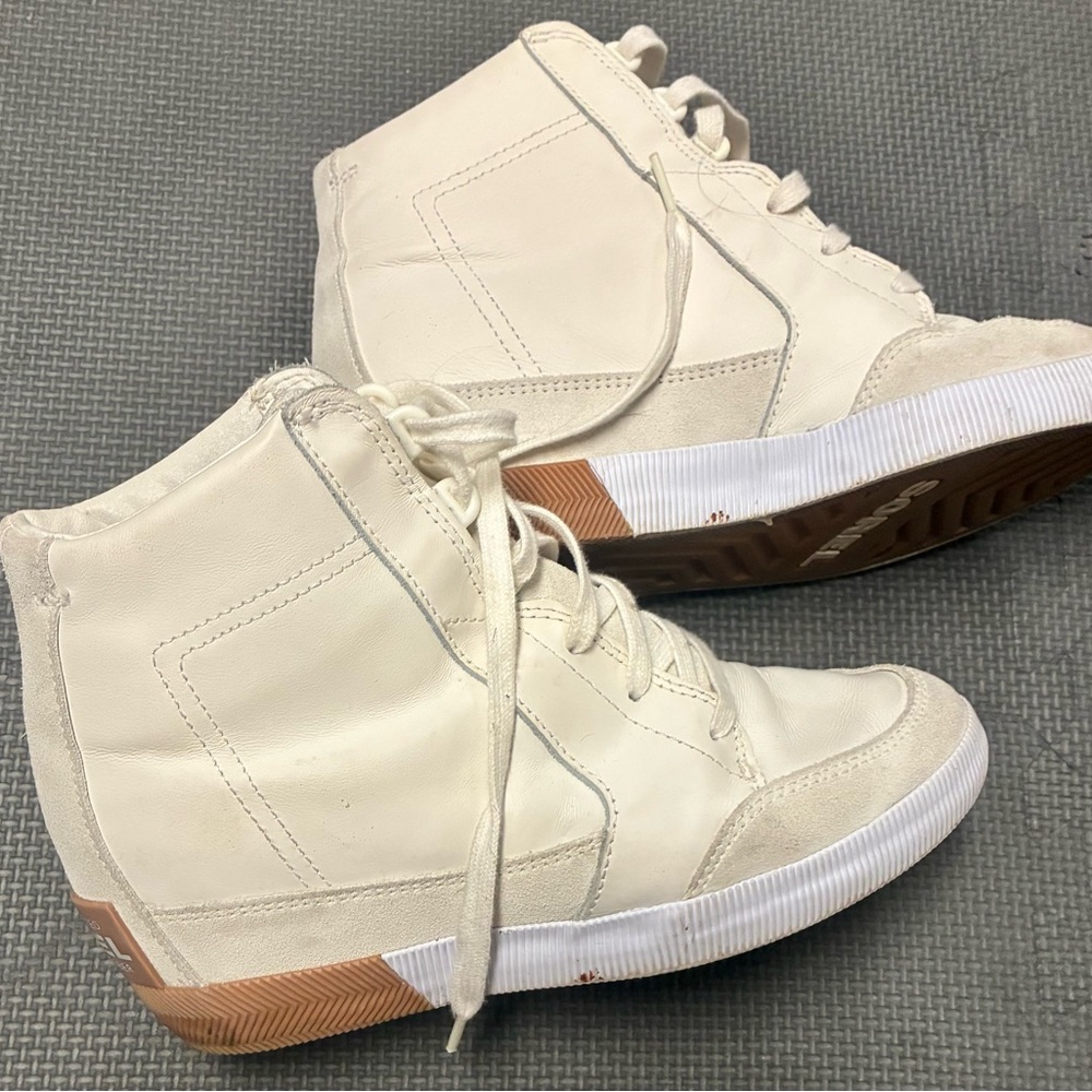 Sorel Women's Cream High-Top Sneakers